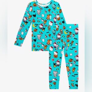 POSH PEANUT X HELLO KITTY HALLOWEEN SANRIO TREATS 2 PIECE LONG SLEEVE PAJAMAS